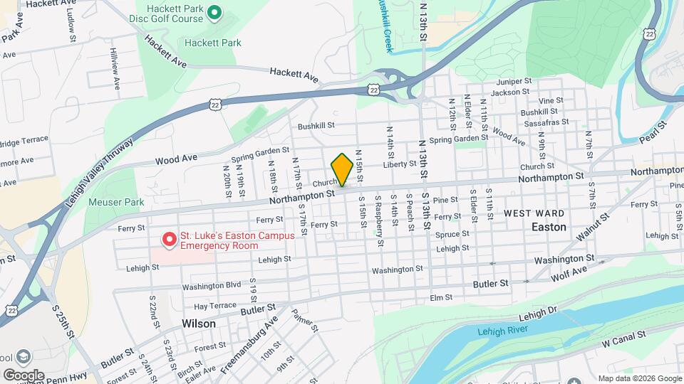 1540 Northampton St, Unit 1st floor Mapa y Detalles de la Ubicación