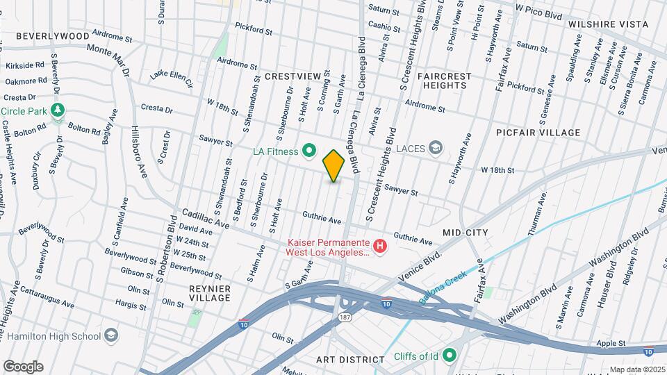 1921 Chariton St, Unit A Map and Location Details