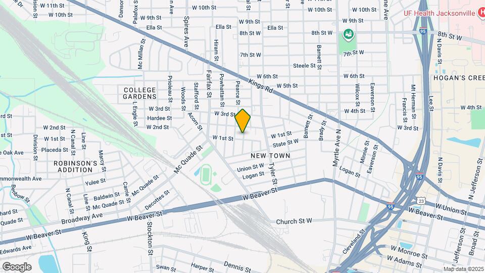 1675 W 1st St Map and Location Details