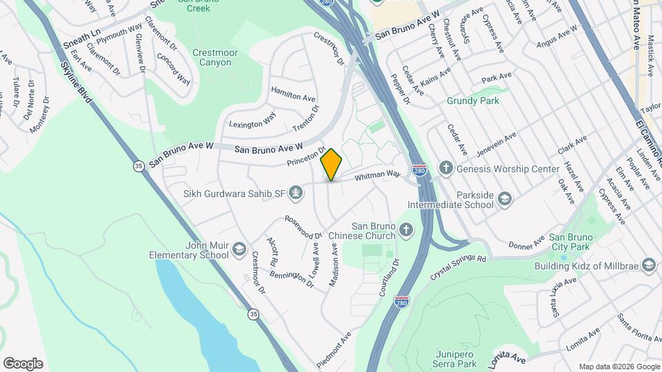 2231 Whitman Way, Unit 2231A Map and Location Details