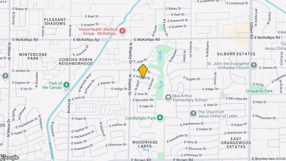 1254 E Indigo St Mapa y Detalles de la Ubicación