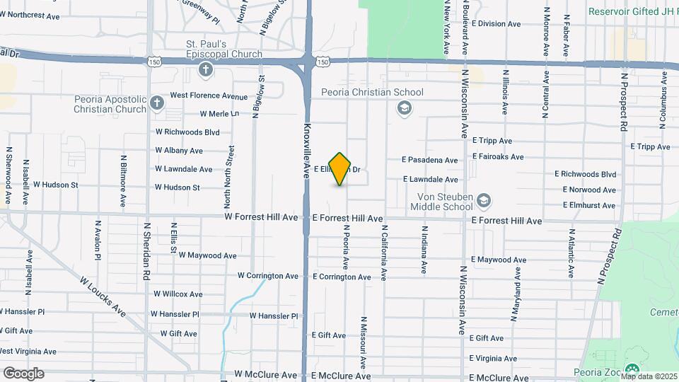 3207 N Peoria Ave, Unit 5 Map and Location Details