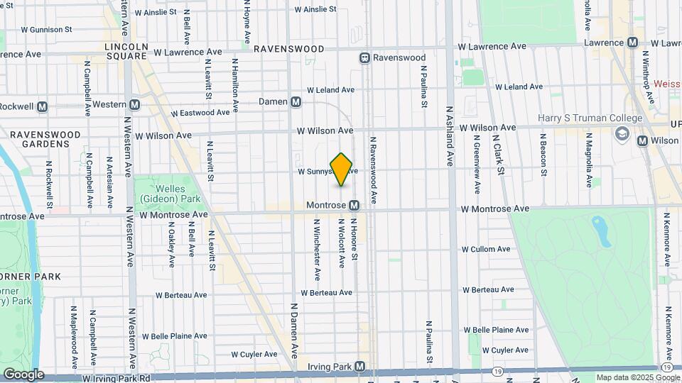 4437 N Wolcott Ave Map and Location Details