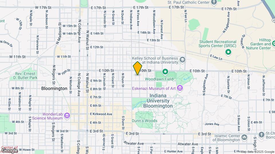505 N Fess Ave Map and Location Details