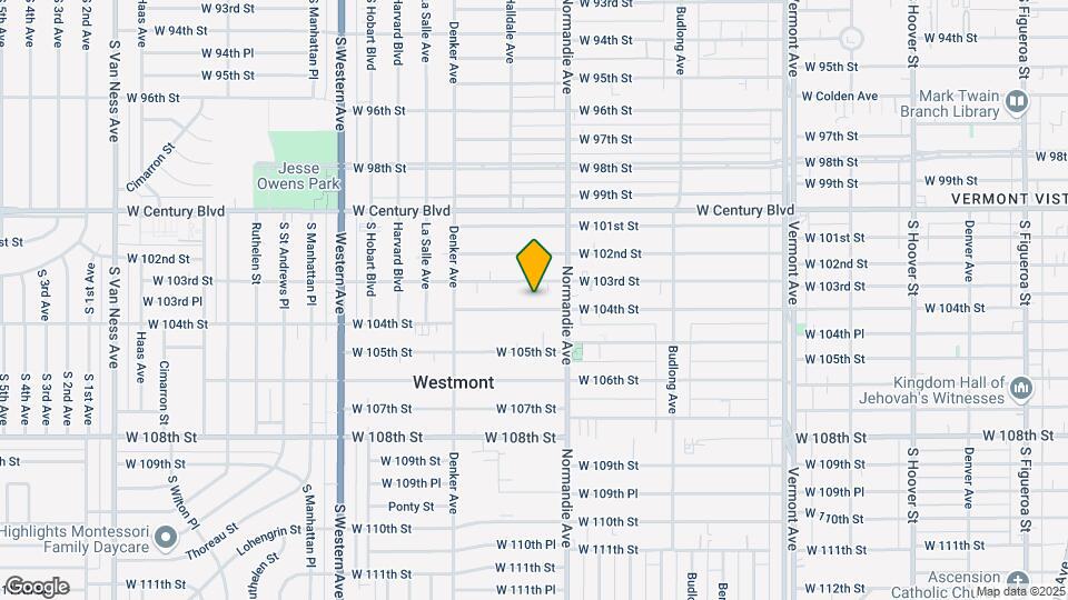 1431 W 104th St Map and Location Details