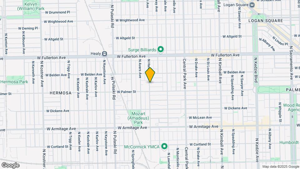 2225 N Hamlin Ave Map and Location Details