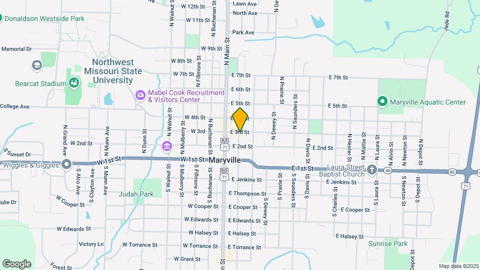 202 E 3rd St, Unit Apartment 1 Map and Location Details