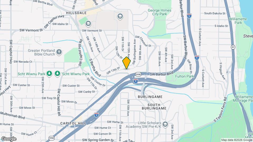 1045 SW Bertha Blvd, Unit 1 Map and Location Details