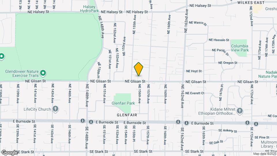 15535 NE Glisan St Map and Location Details