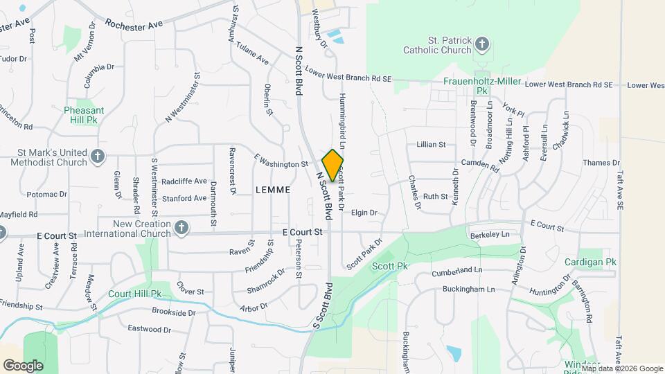 186 S Scott Blvd Map and Location Details