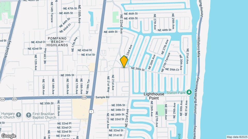 3871 NE 22nd Way Map and Location Details