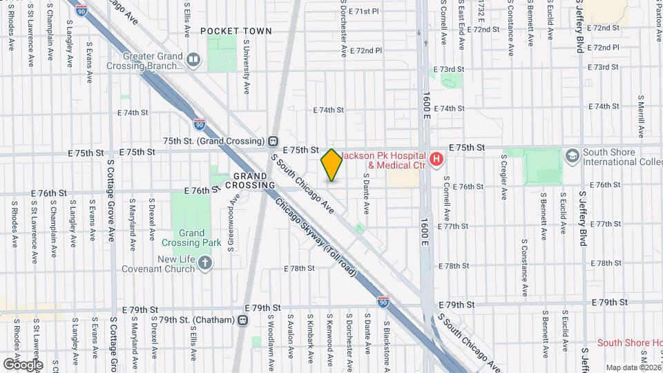 1336 E 76th St Mapa y Detalles de la Ubicación