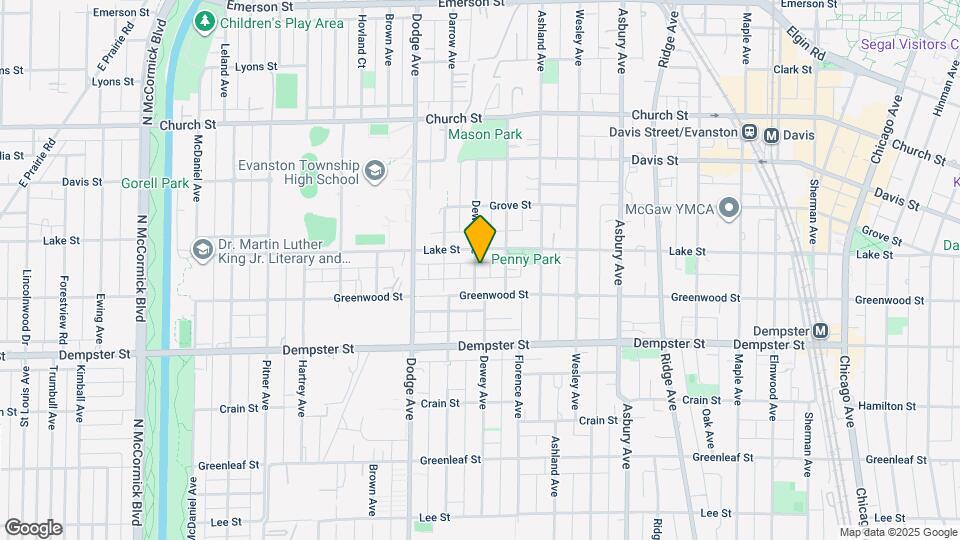 1421 Dewey Ave Map and Location Details