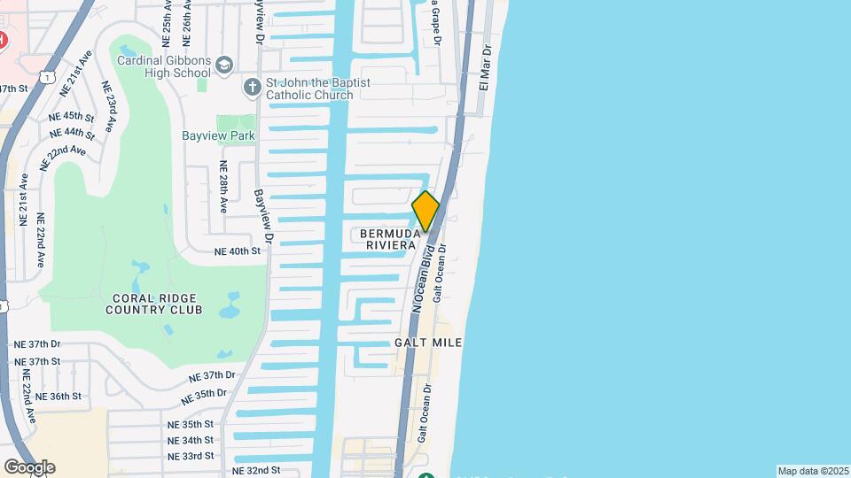 4051 N Ocean Blvd Map and Location Details