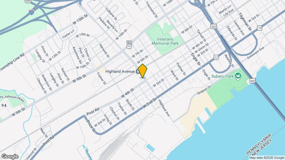 408 Highland Ave, Unit 1 Map and Location Details