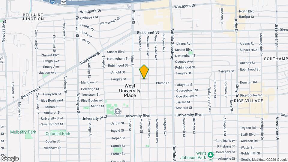3514 Plumb St Map and Location Details