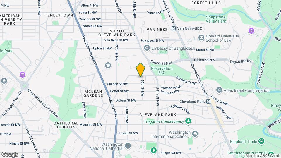 3712-3714 35th St NW Mapa y Detalles de la Ubicación
