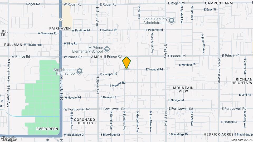 306 E Yavapai Rd Map and Location Details