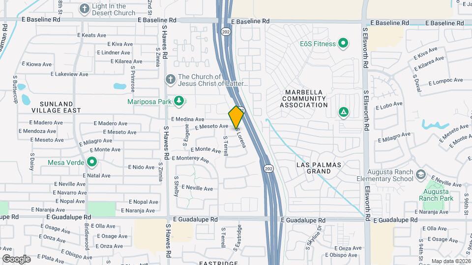 8644 E Milagro Ave Map and Location Details