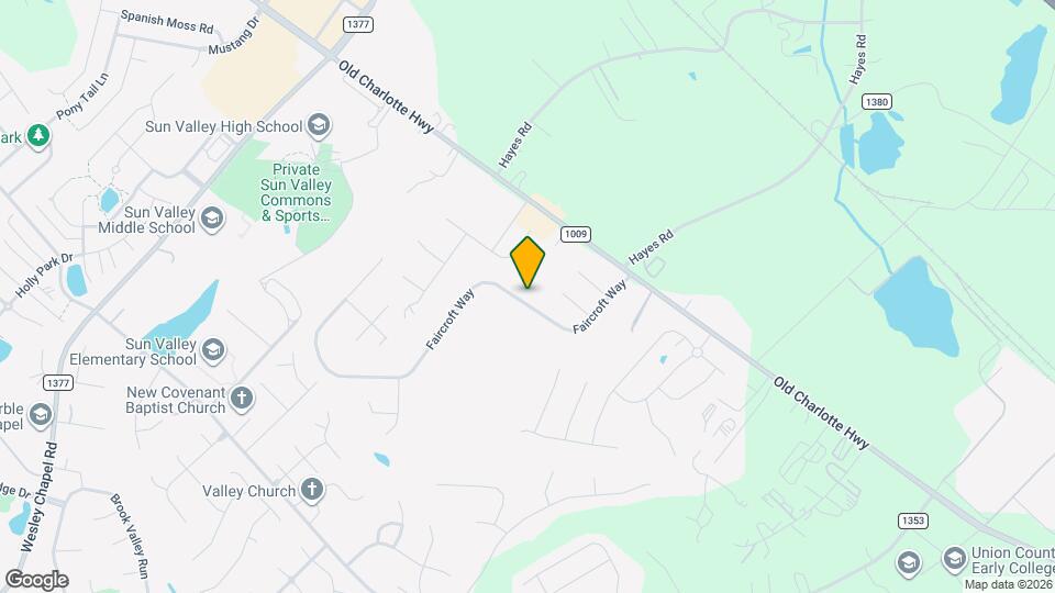 2927 Faircroft Way Mapa y Detalles de la Ubicación