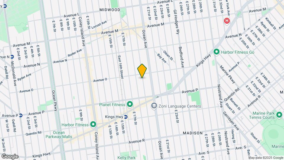 1530 E 19th St Map and Location Details
