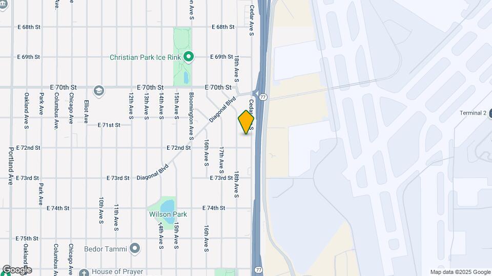 7134 Cedar Ave S Map and Location Details