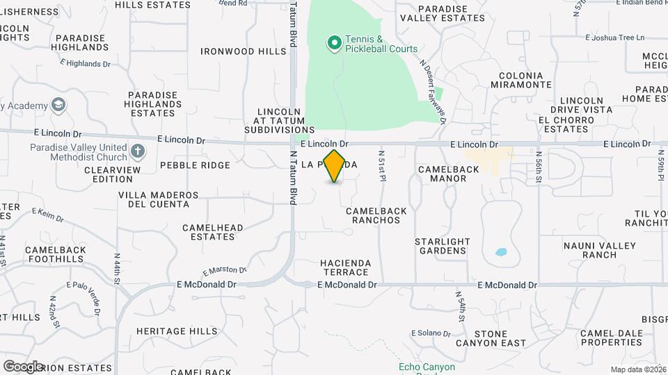 4949 E Lincoln Dr Map and Location Details