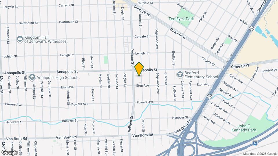 4656 Detroit St Map and Location Details