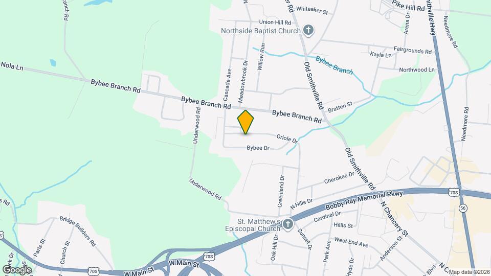 445 Oriole Dr Map and Location Details