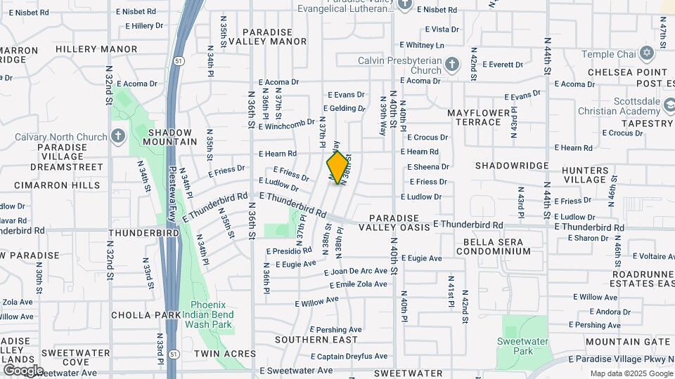 13842 N 38th St Mapa y Detalles de la Ubicación