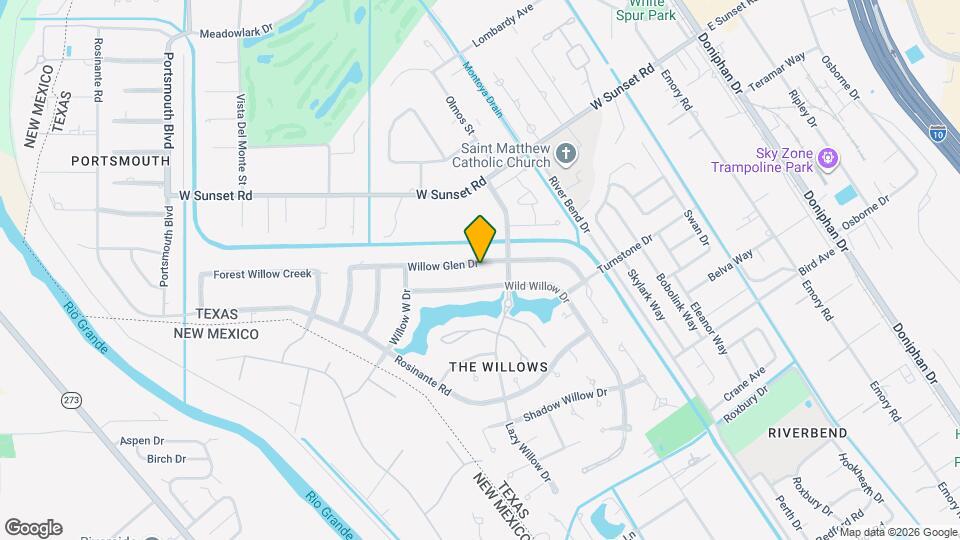 612 Willow Glen Dr Map and Location Details