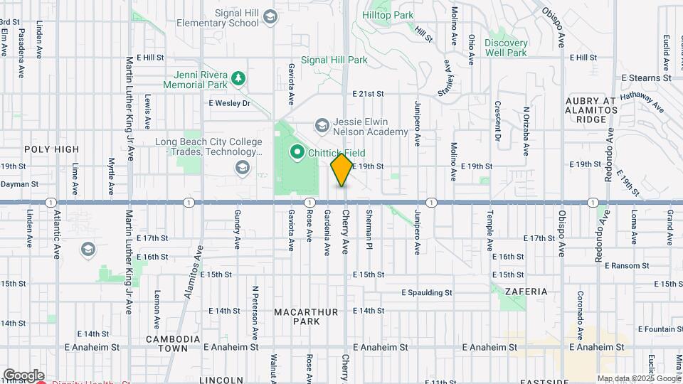 1825 Cherry Ave Mapa y Detalles de la Ubicación
