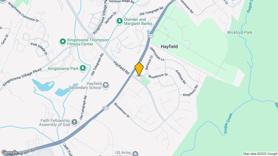 7605 Hayfield Rd Map and Location Details