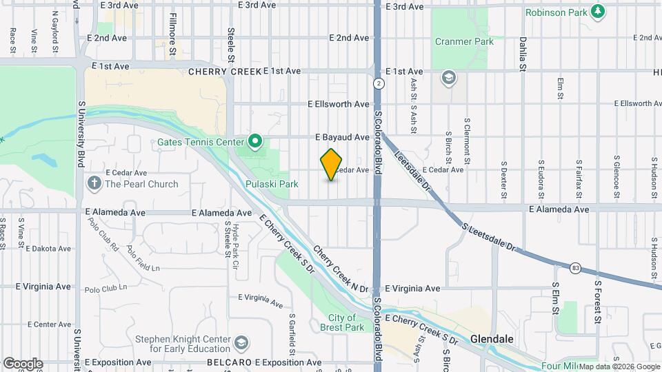 250 S Garfield St Map and Location Details