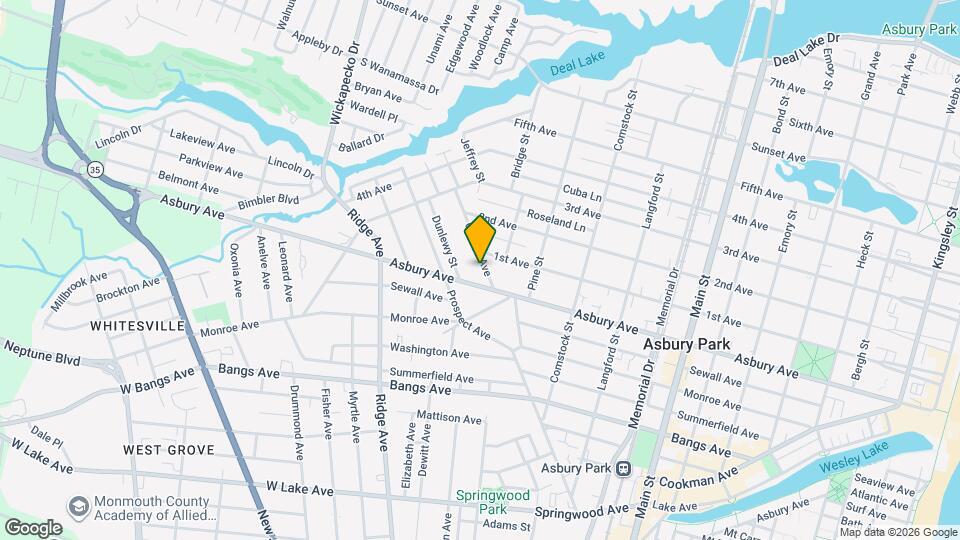 811 Central Ave Map and Location Details