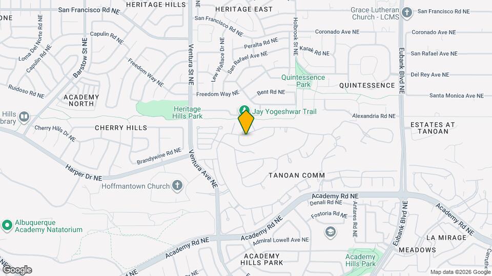 9316 Tanoan Dr NE Map and Location Details