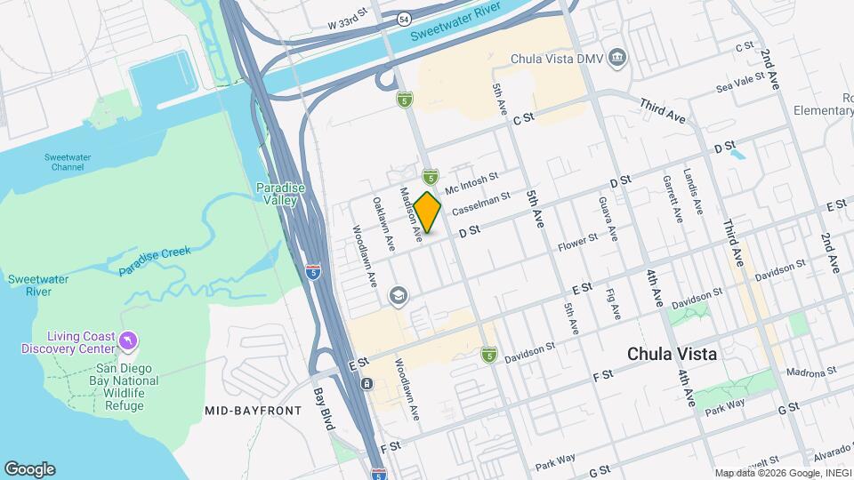 621 D St Map and Location Details