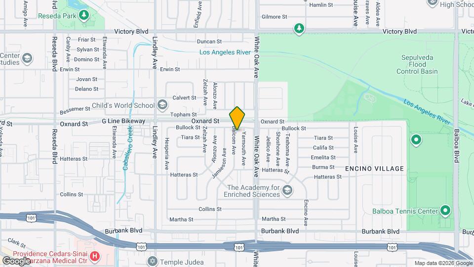 5960 Balcom Ave Mapa y Detalles de la Ubicación