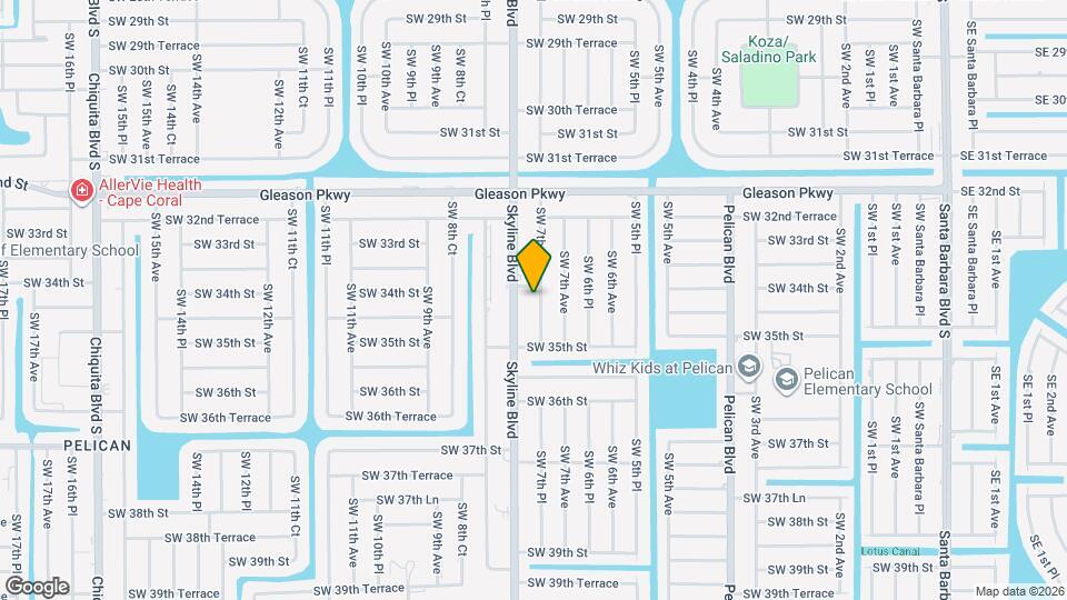 3410 SW 7th Pl Map and Location Details