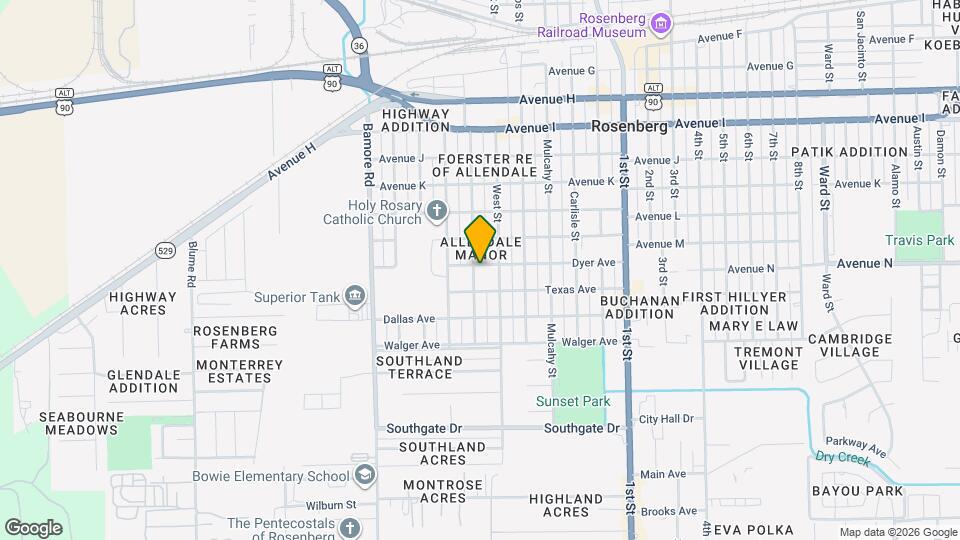 1202 Dyer Ave Map and Location Details