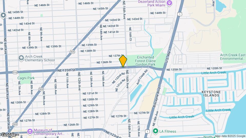 1572 NE 135th St Map and Location Details