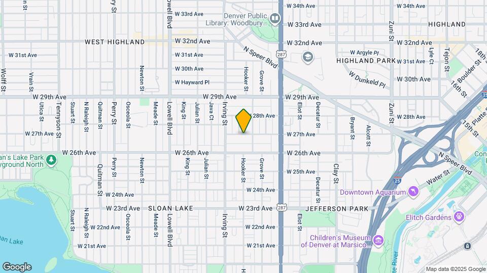 3172 W 27th Ave Map and Location Details