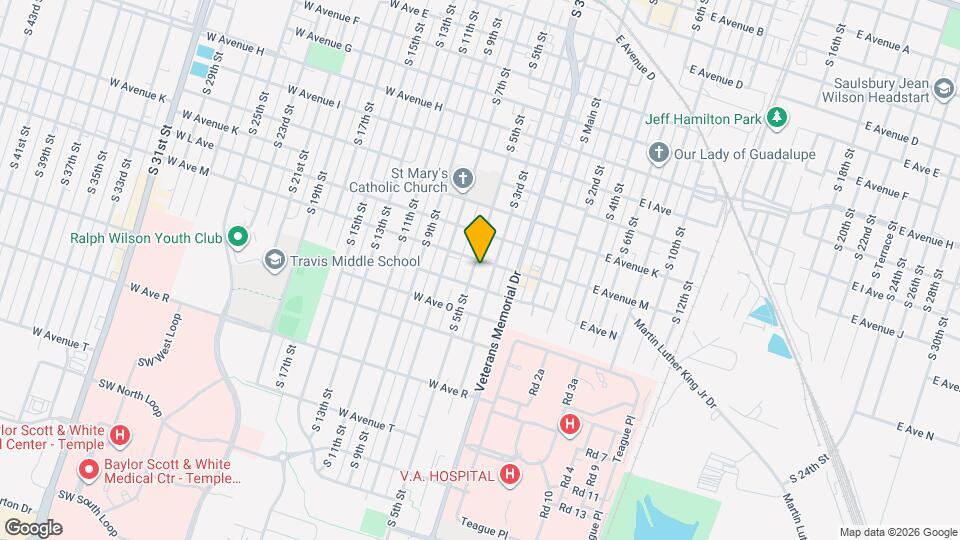 1305 S 5th St Map and Location Details