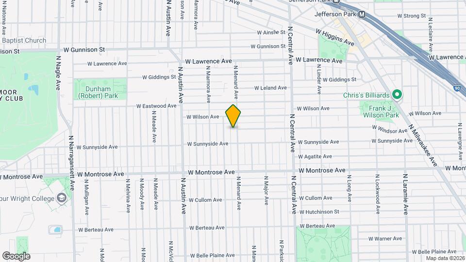 4526 N Menard Ave Map and Location Details