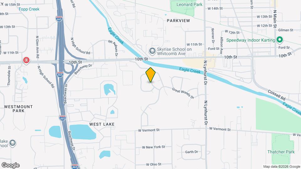 740 Speedway Woods Dr Map and Location Details