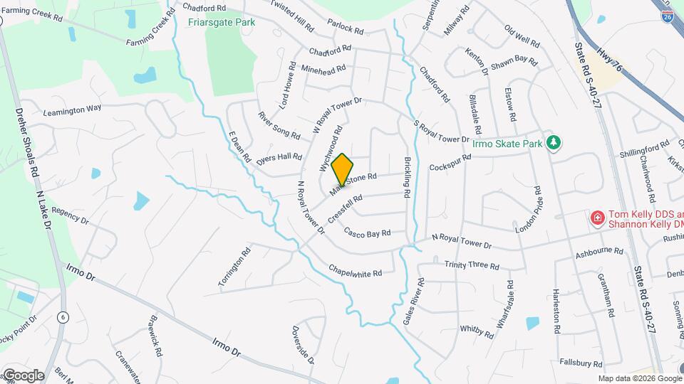 301 Maid Stone Rd Map and Location Details