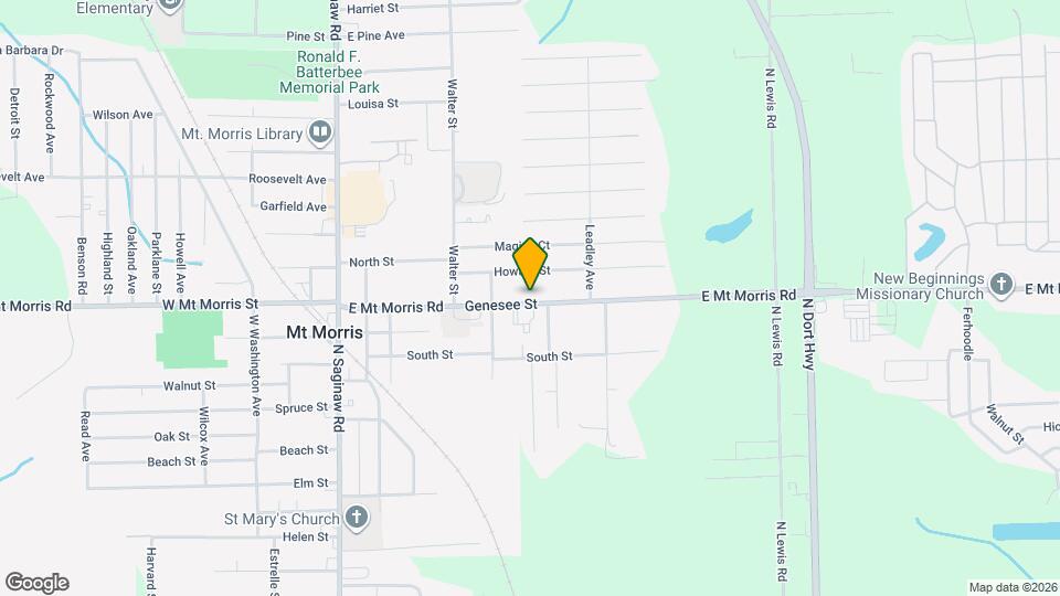 1199 E Mt Morris Rd Map and Location Details