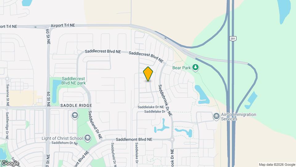 346 Saddlebrook Way NE Map and Location Details