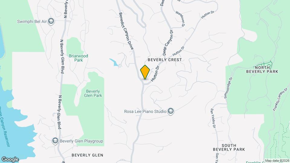 2500 Benedict Canyon Drive Map and Location Details