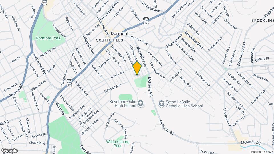 1107 Illinois Ave Map and Location Details